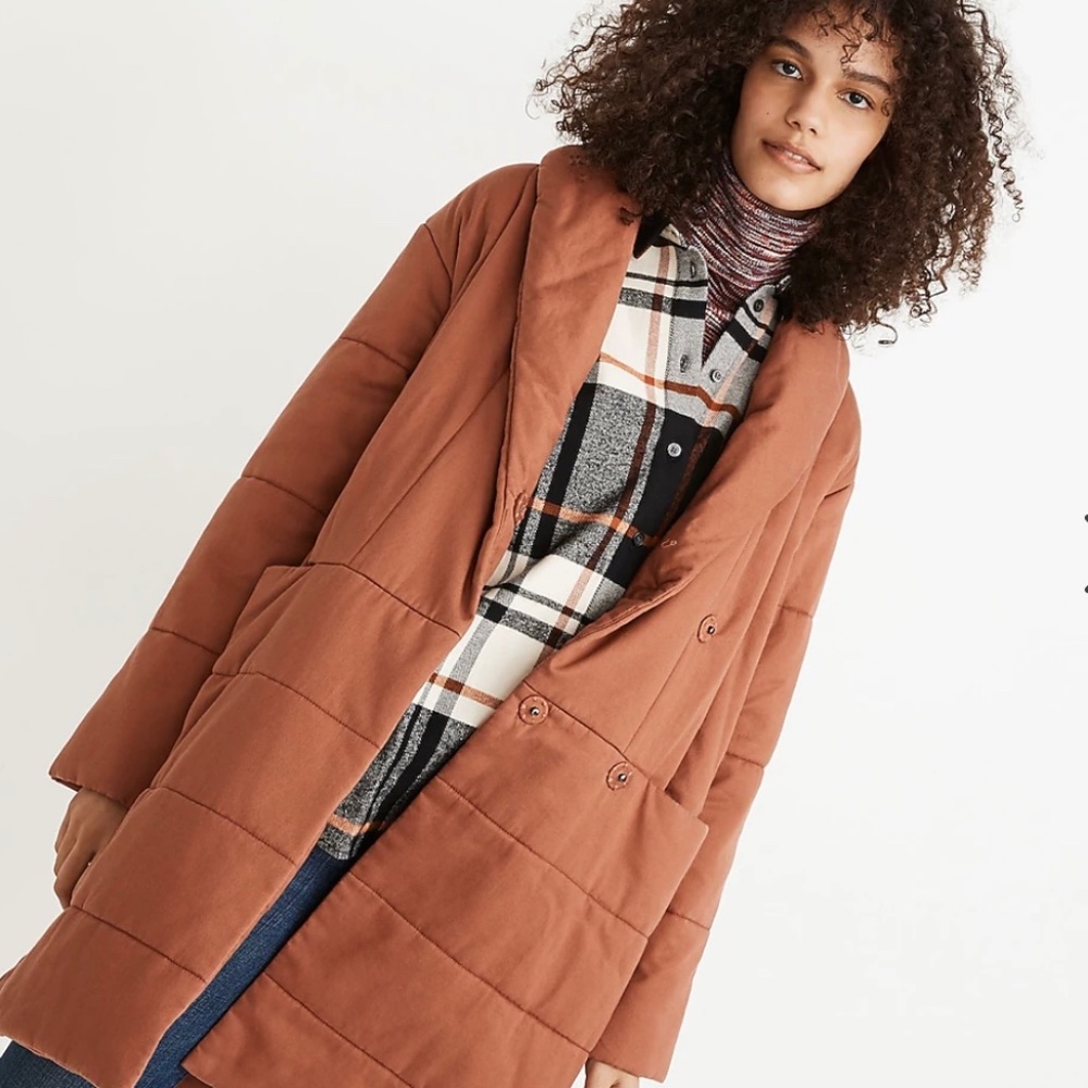 Madewell dumont quilted coat